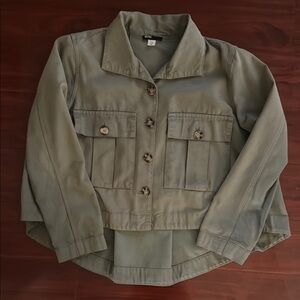 BDG Sage Green Collared Jacket